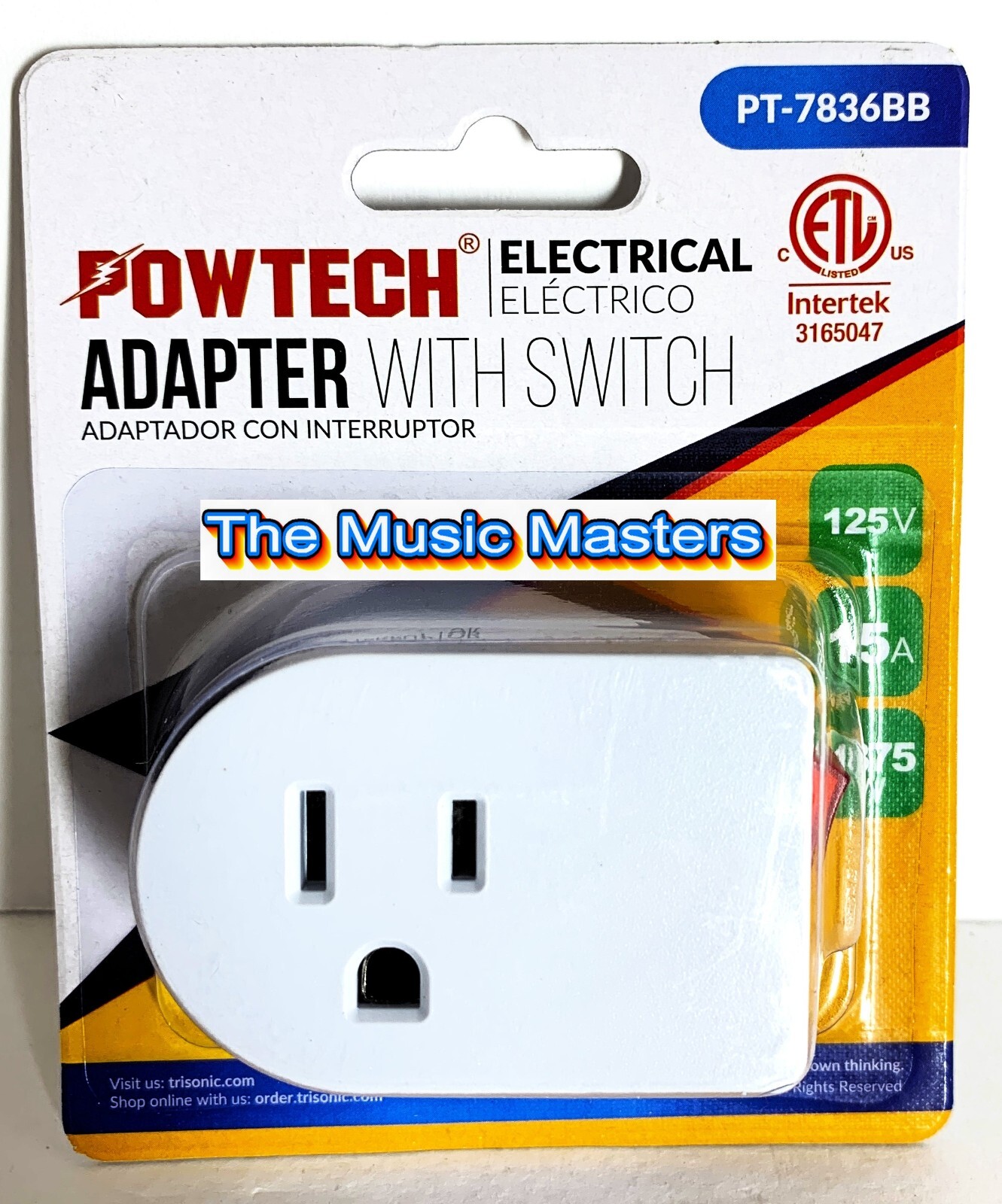 6X Grounded On/Off LIGHTED POWER SWITCH Single AC Wall Plug Electrical Outlet