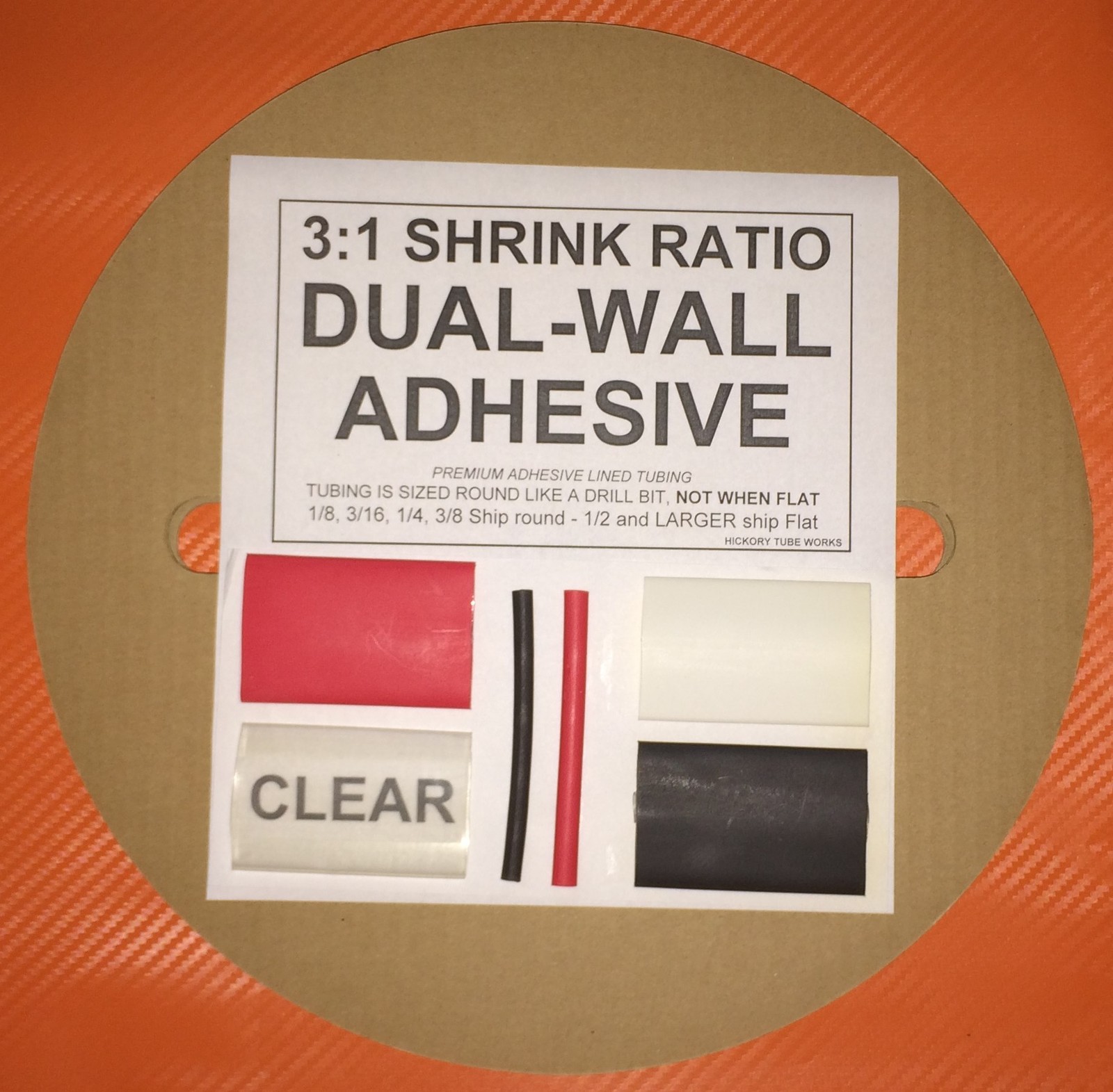 1/8″ / 3mm I.D Red (6″ 100pcs) Dual-Wall Adhesive Lined 3:1 Heat Shrink Tubing