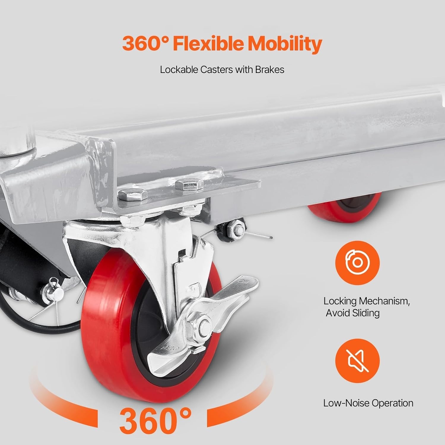 500 lbs Hydraulic Lift Table Cart – 28.5 Inch Manual Scissor Lift with Wheels