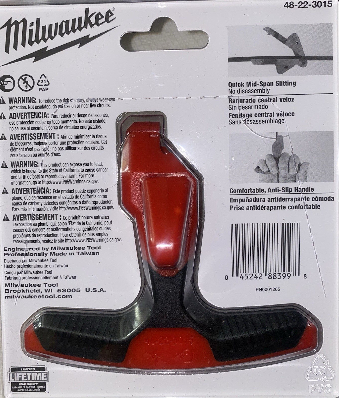 Milwaukee 48-22-3015 Fiber Optic Drop Cable Slitter
