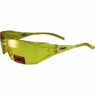 GLOBAL VISION EYE-Q SAFETY GLASSES SIDE SHIELD SHATTERPROOF UV400 YELLOW