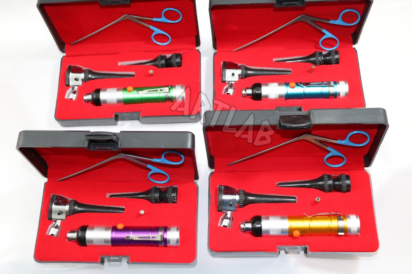 PROFESSIONAL VETERINARY OTOSCOPE SET + ALLIGATO FORCEPS- ANIMAL DIAGNOSTIC TOOLS