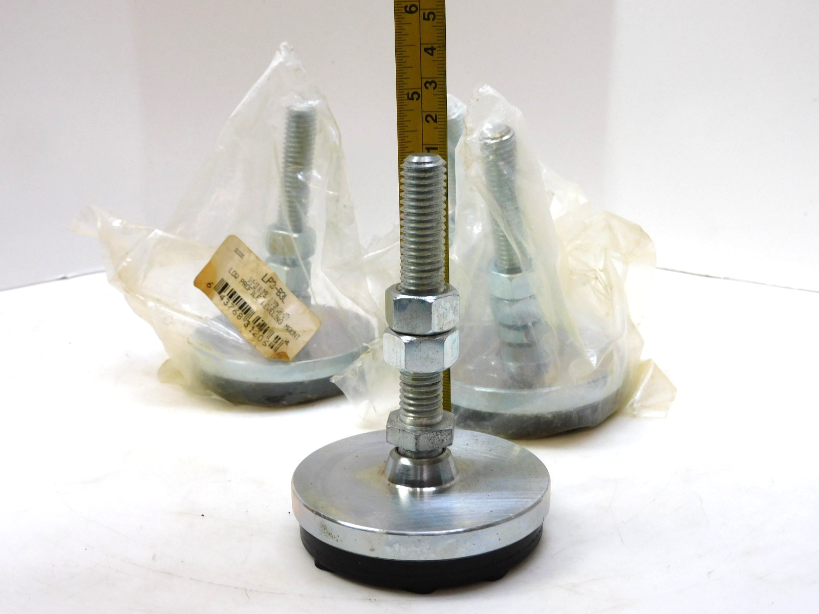 No Name LP3-B3L Swivel Adjustable Leveling Non Slip Foot Leg 1/2-13 RH Thr 4Pc