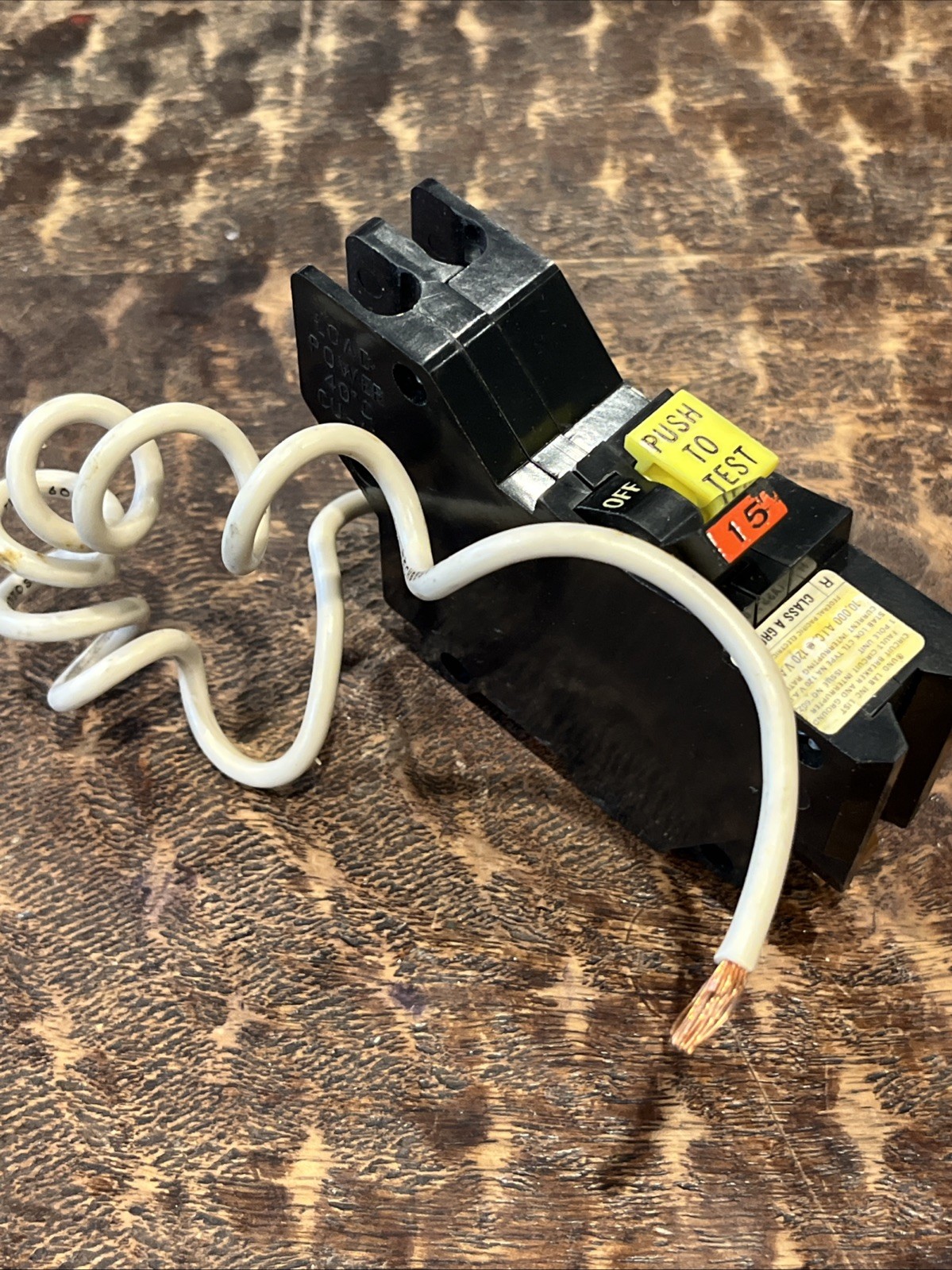 STAB LOK Ground Fault Circuit Breaker 15A 1 Pole 120v