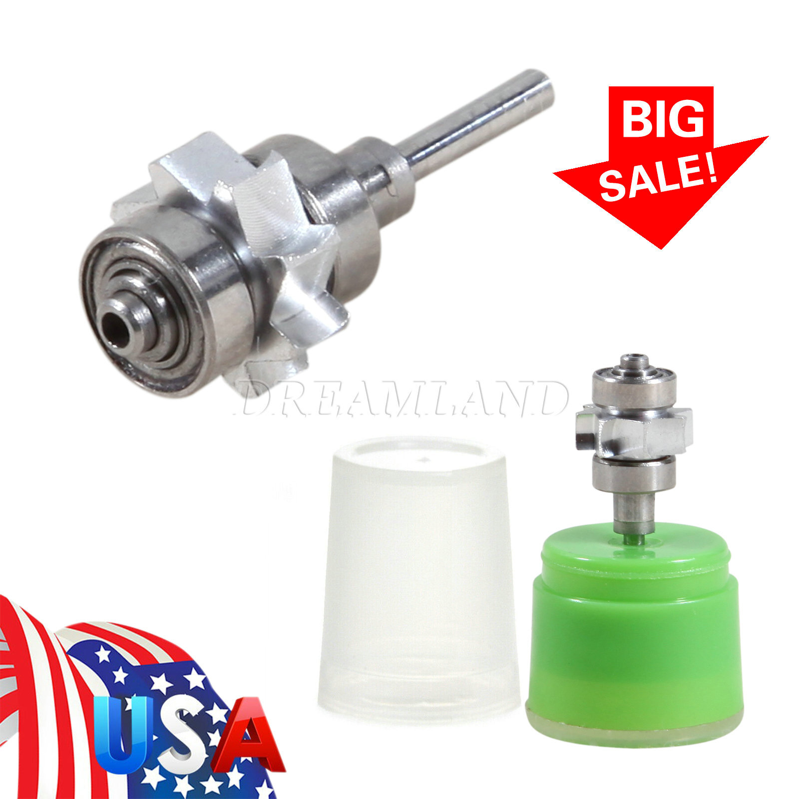Dental 45 Degree Turbine Cartridge Rotor fit WCA4 High Speed Handpiece SALE