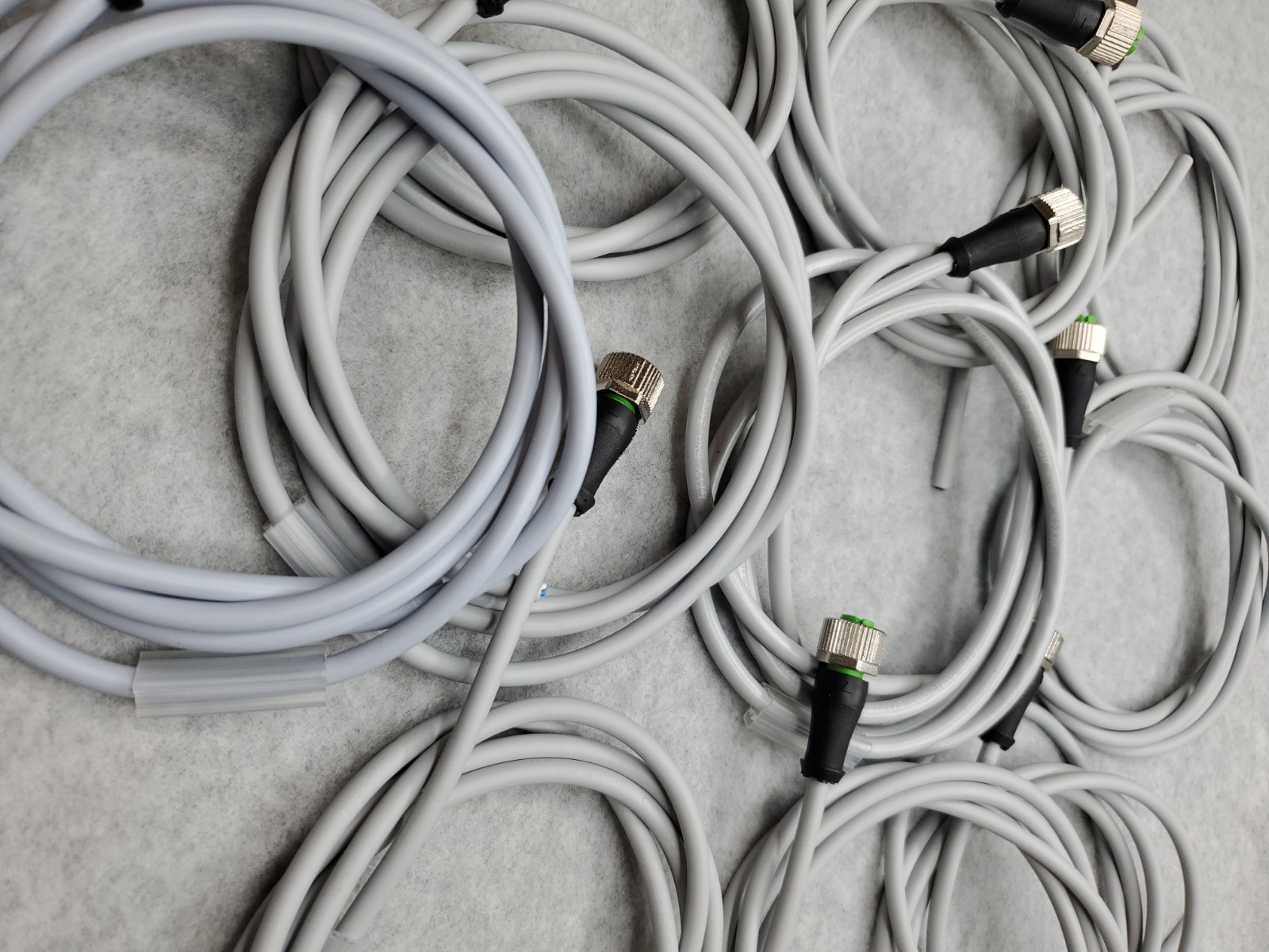 M12 Female Straight 4 Pin Connector Aviation Electrical Cable 2M / 5′ – 10 Pack