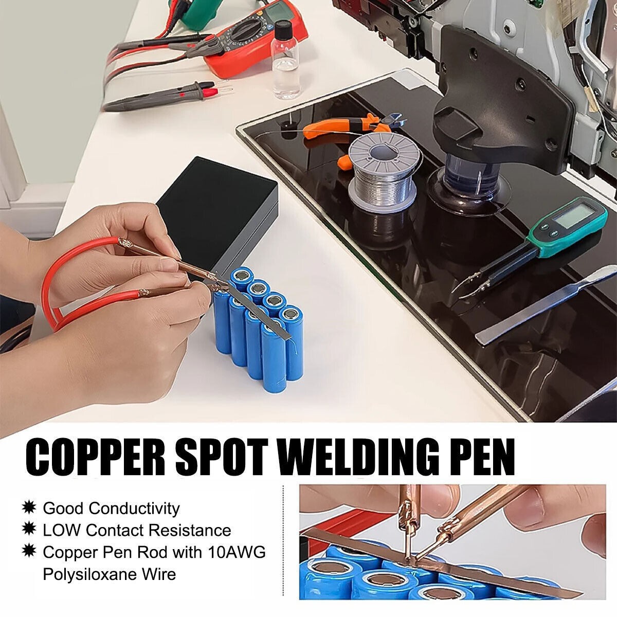 Mini DIY Spot Welder Machine 6 Gears For 18650 Battery Welding Tool Kit Portable
