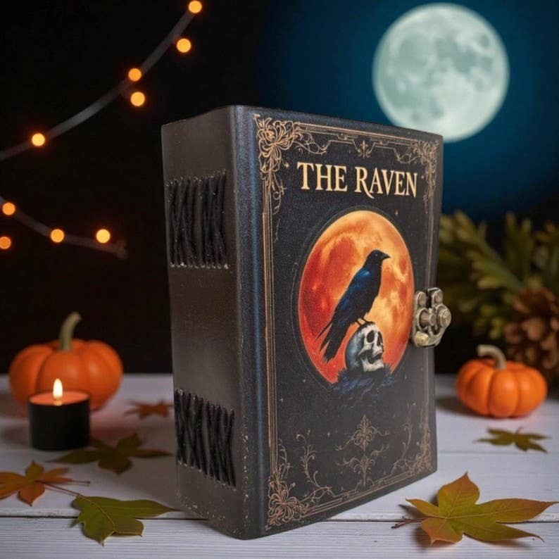 Raven Genuine Leather Journal 5×7 Handmade Notebook Diary 200 Pages Gift