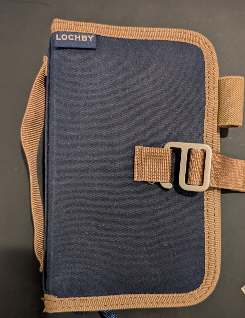 Lochby Mini Field Journal Nautical | Water Resistant Wax Canvas Cover