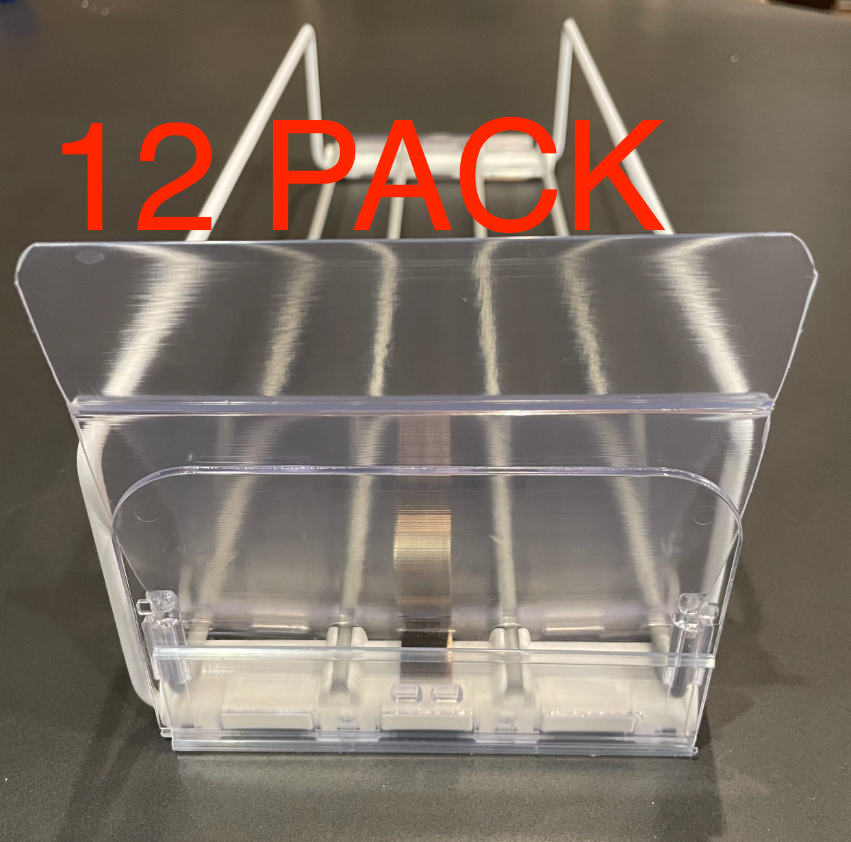 Retail Product Display Pusher, Expandable Wire Trays, Trion (12 trays included)