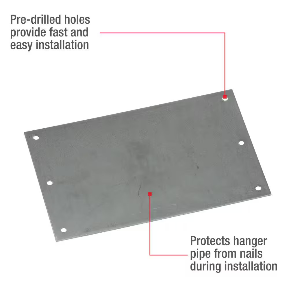 5 In. X 8 In. 16-Gauge Stud Guard Safety Plate (20-Pack)