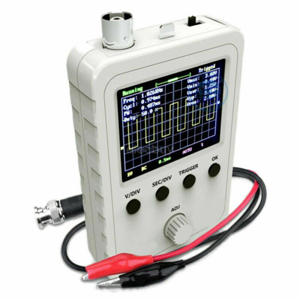 2.4″ LCD Display DSO150 Digital Oscilloscope Assembled With Case Test Clip Power