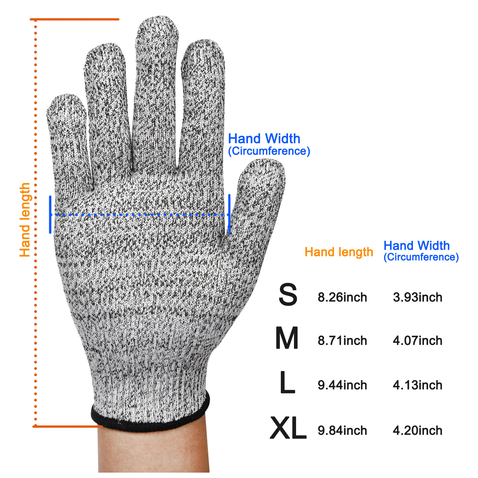 Lot Cut Proof Stab Resistant Butcher Gloves Safety Glove Kitchen L5 Protection