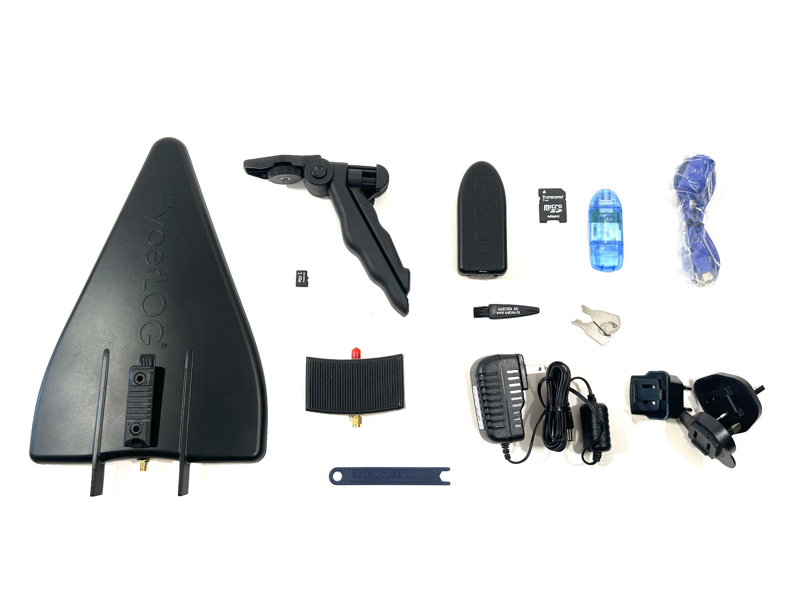 Aaronia HyperLOG 60100X BPA Active Directional Antenna 680MHz – 10GHz w/ GPS Log