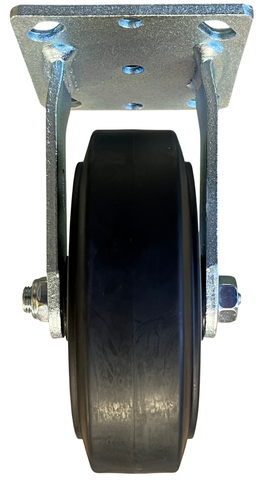 Black Non-Marking Rubber 6″ x 2″Swivel with Brake Caster