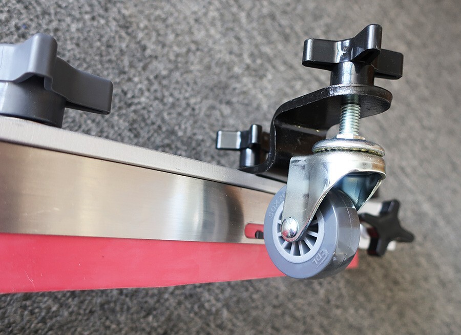 SQUEEGEE ASSEMBLY, UNKNOWN BRAND, 32″ WHEEL-TO-WHEEL, 10.25″ MOUNTING SCREWS