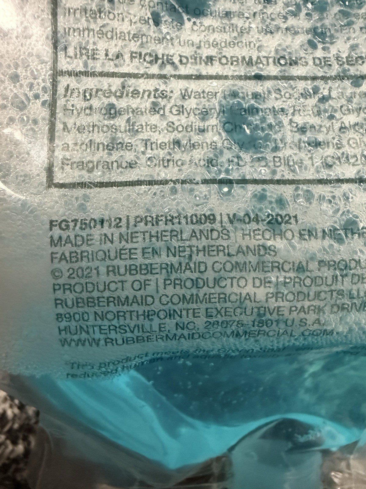 6 Rubbermaid Foam Hand Soap with Moisturizer 1100mL FG750112 Lot Of 6