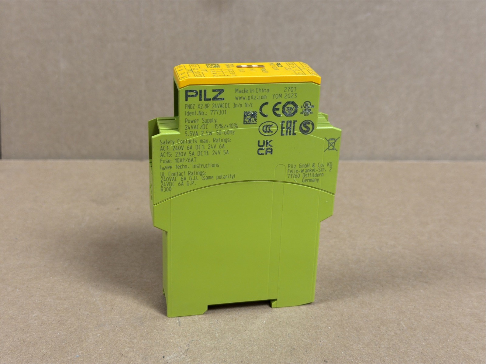 Pilz 777301 Safety Relay PNOZ X2.8P 24VACDC 3N/O 1N/C Mfg 2023 FAST SHIPPING