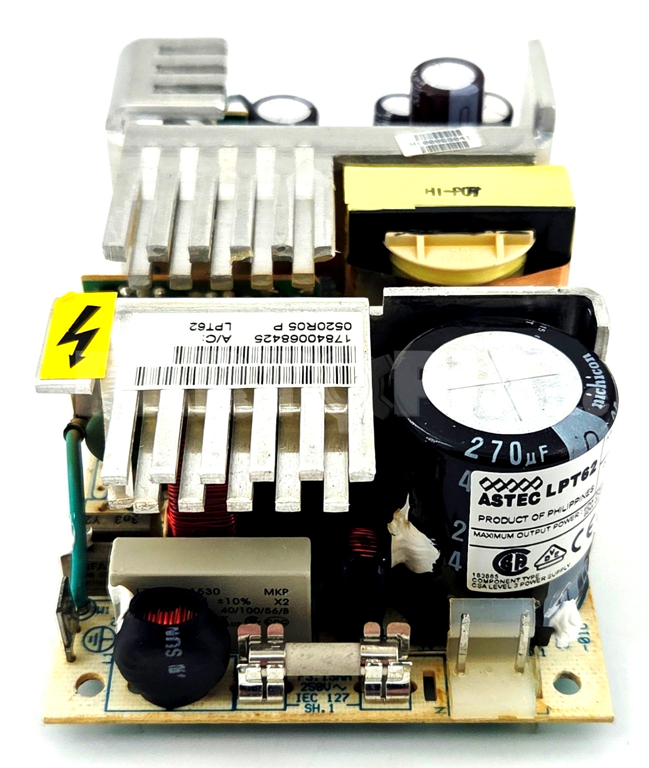 Astec LPT62 Power Supply, AC-DC Converter, 60W – 80W, 85VAC – 264VAC, Open Frame