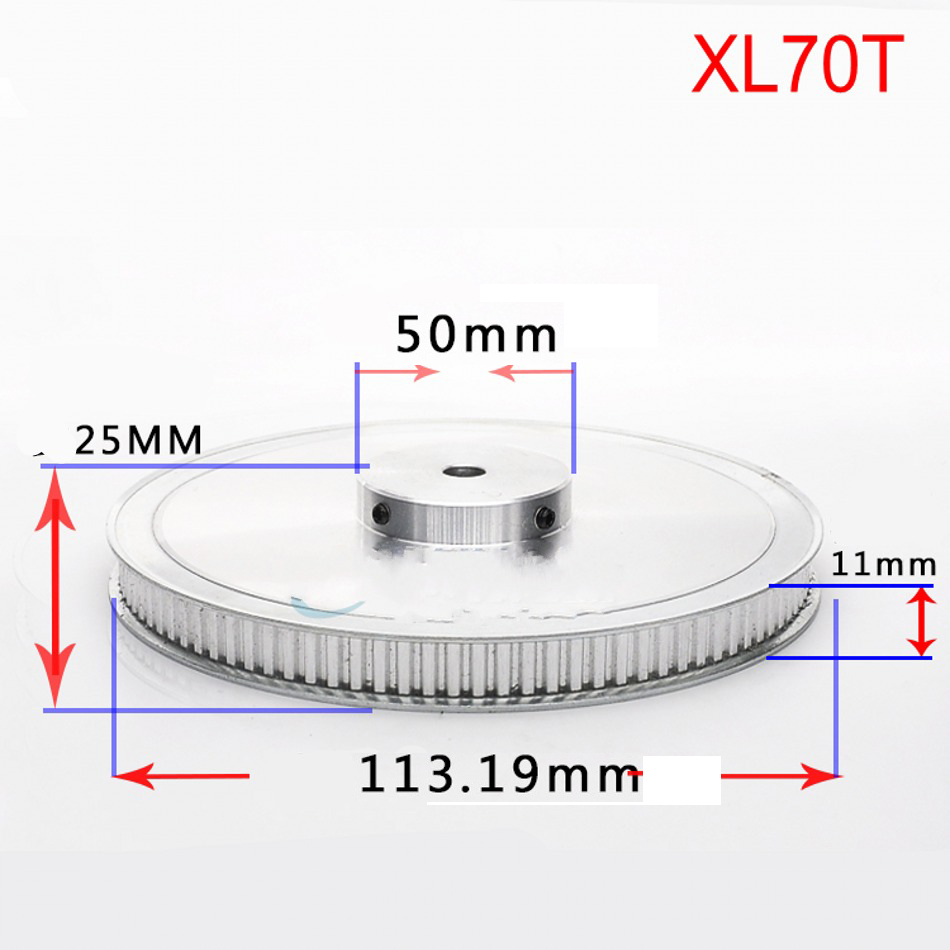 XL 10T-100T Timing Belt Pulley Synchronous Wheel Select Bore for 10mm Width Belt