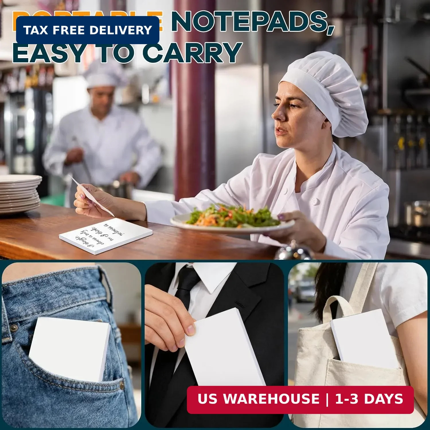 Beieverluck 40 Pack Note Pads 4X6, Small Notepads Memo Pads, 50 Sheets per Note