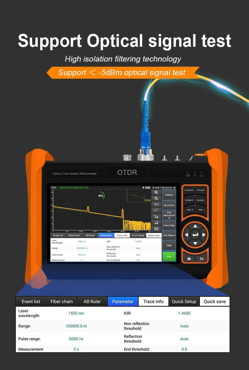 All-in-One Fiber Optic Tester & Camera Tester with Cable Tracker & Multimeter