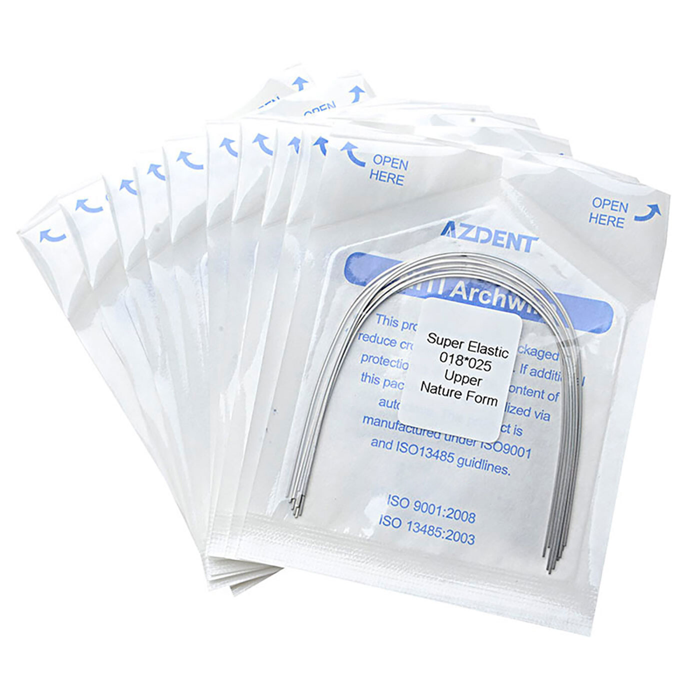 AZDENT Dental Orthodontic Arch Wires Super Elastic Niti Nature Form Rectangular