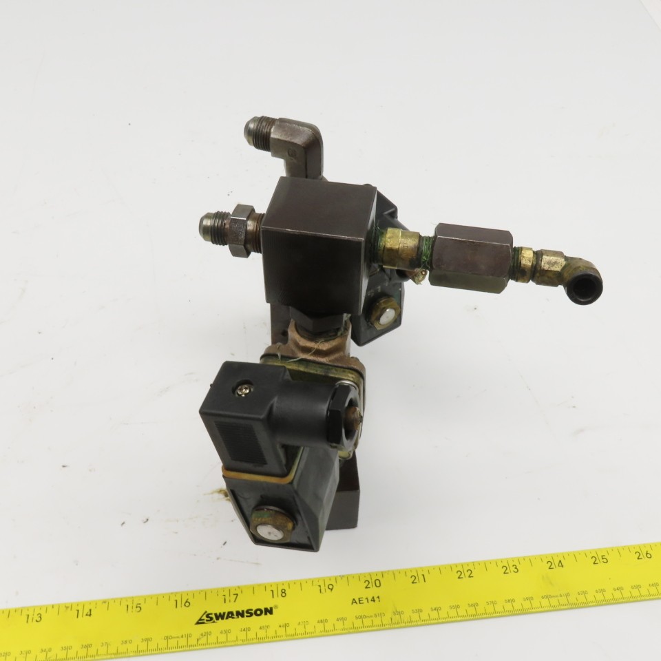 CKD ADK11-15A 100/110V 50/60Hz Solenoid Valve Manifold 3 Port Assembly