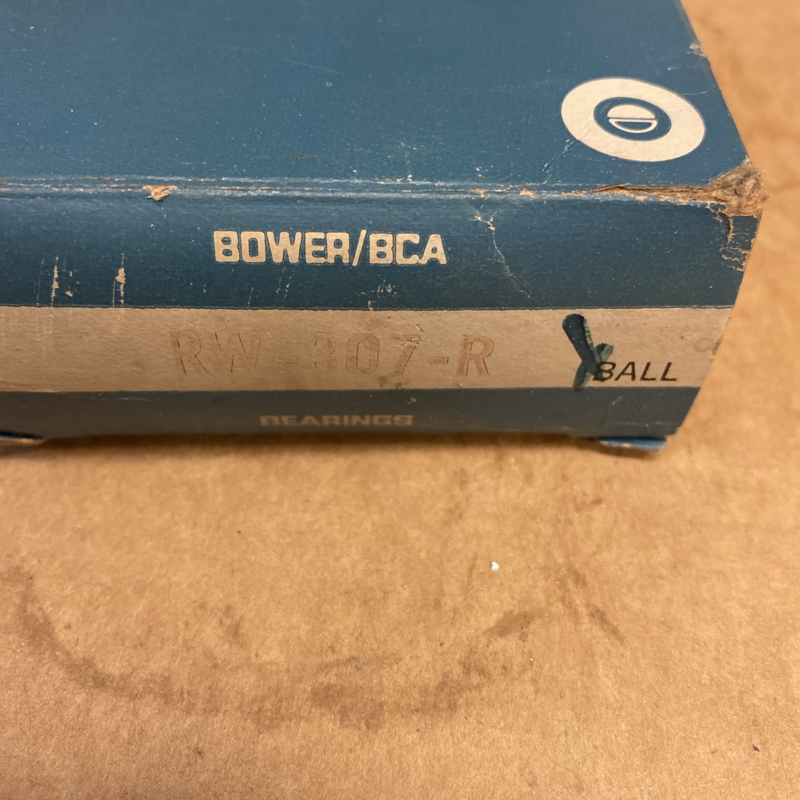 NOS Bower/BCA RW307R Single Row Ball Bearing 57 Chevy Tap Description