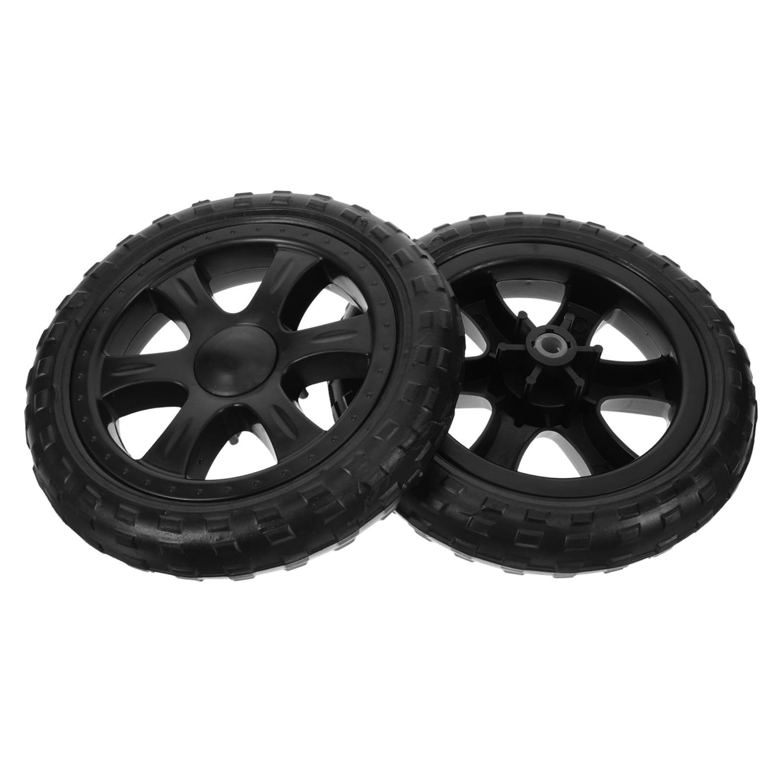 Replacement Grocery Shopping Cart Wheels 6.69×6.69×1.37 In Folding 2 PCS