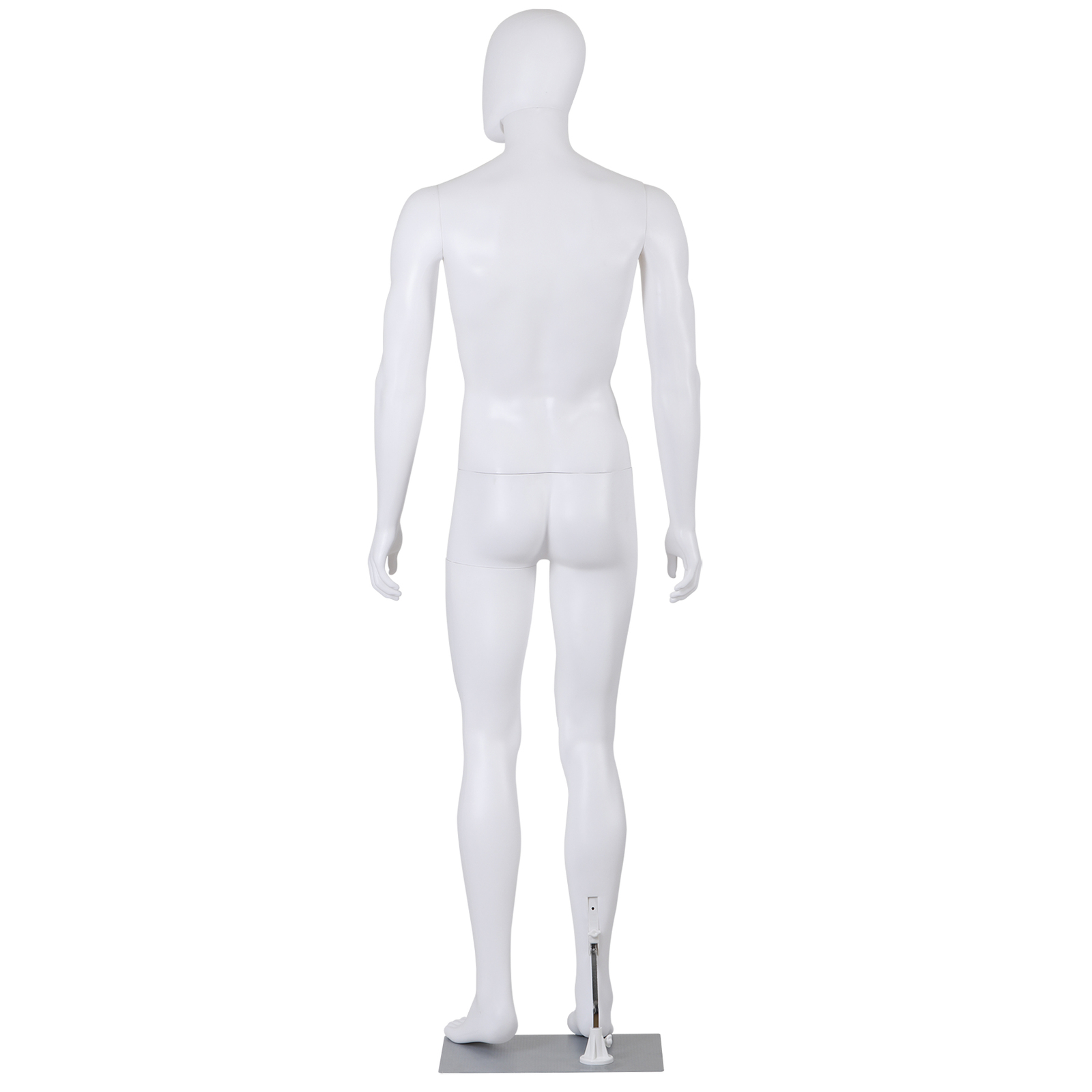 Male Mannequin Dress Form 73″ Adjustable Stand w/Base White Mannequin Full Body