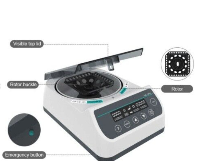 Benchtop High-Speed Centrifuge With Max Relative Centrifuge Force 6708xg