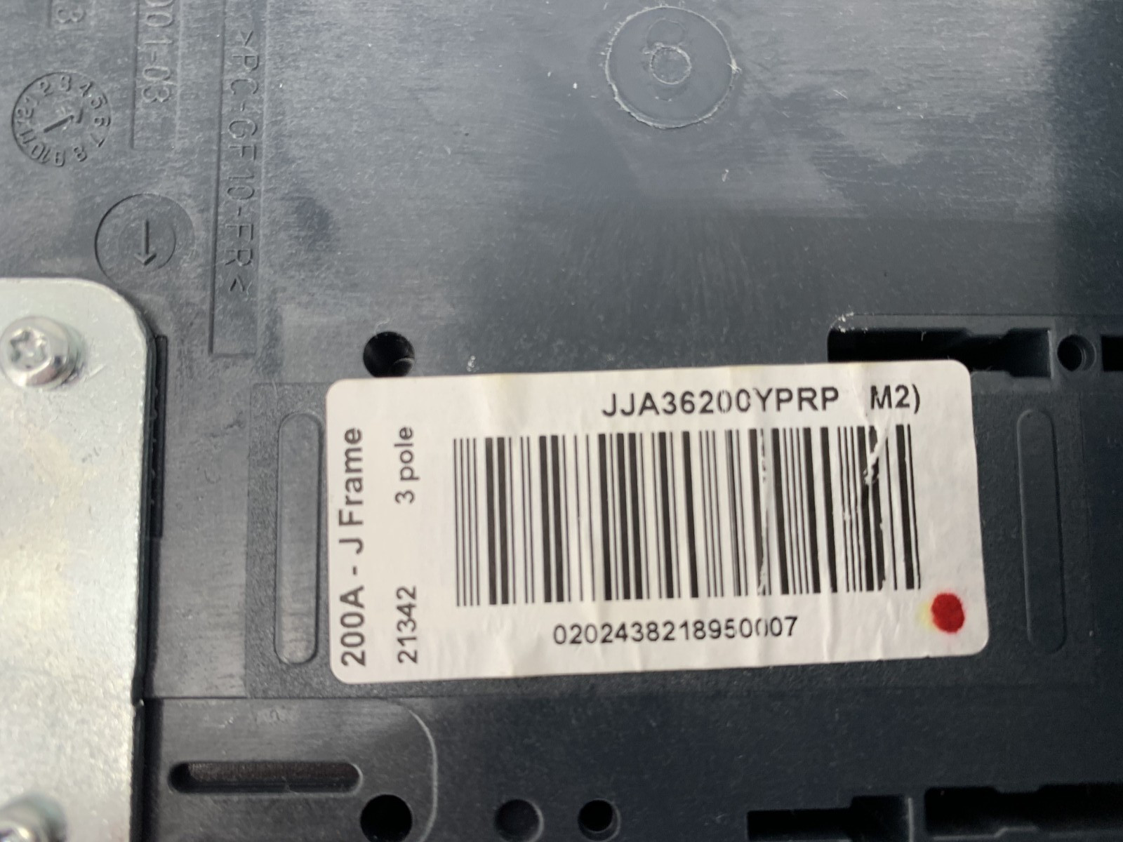 Square D JJA36200YP PowerPact JJ 250 I-Line Circuit Breaker 200A 480V 3P 3PH