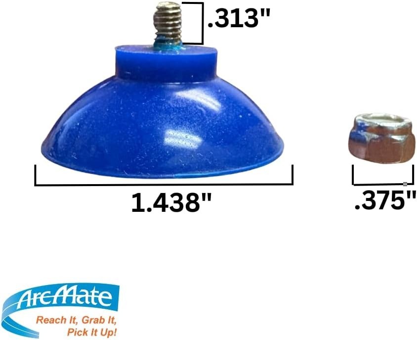 ArcMate EZ Reacher Replacement Gripper Cups – Food Safe 2 Pair (Pack of 1)