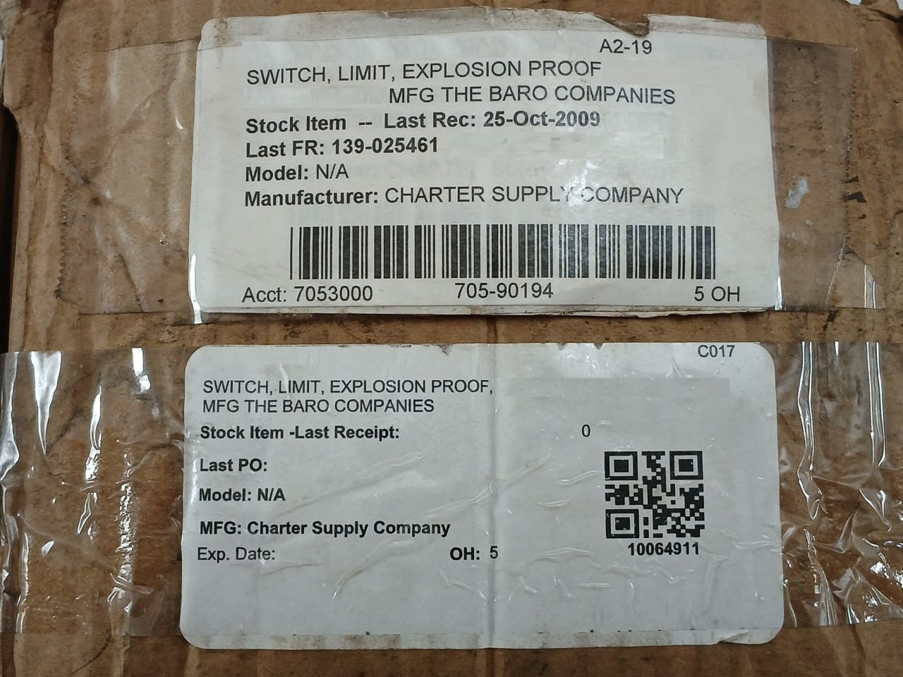 TRIAC CONTROLS EX10A2SBKN Hazardous Location Limit Switch 5AMP-250VAC