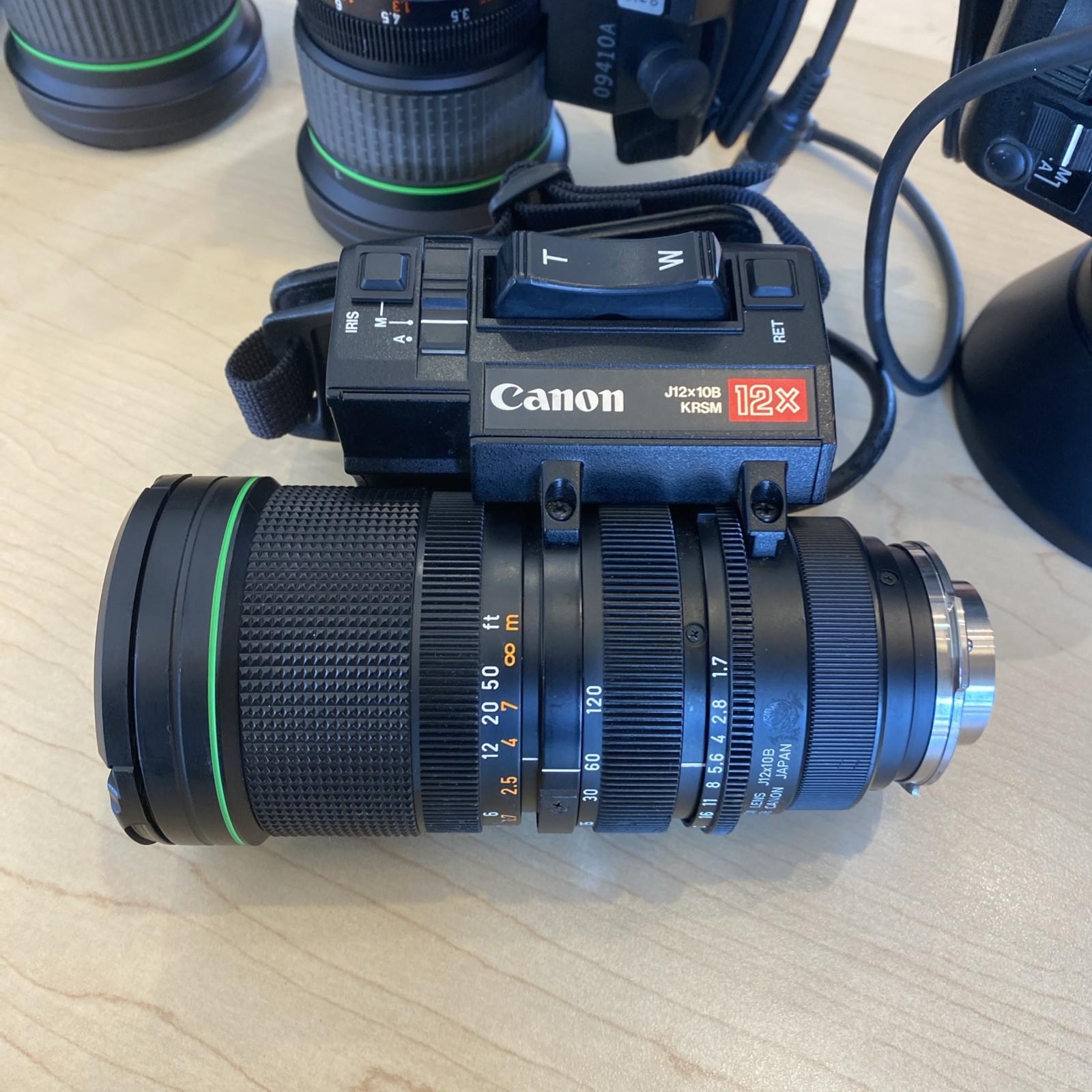 Canon Macro TV Zoom Lens J12X10B 10-120Mm 1:1.7 Servo J12x10B KRSM 12x Bx#1 L#24