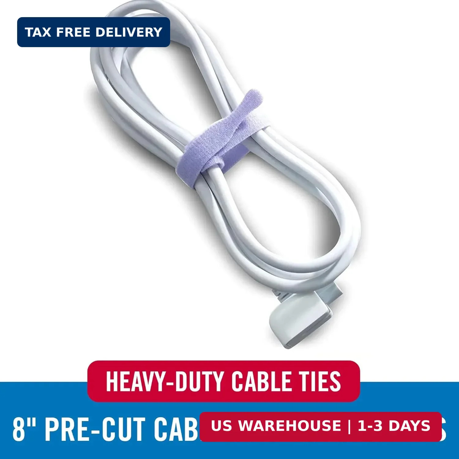 VELCRO Brand ONE-WRAP Cable Ties | 60Pk | 8 x 1/2″ Straps, Multicolor | Strong R