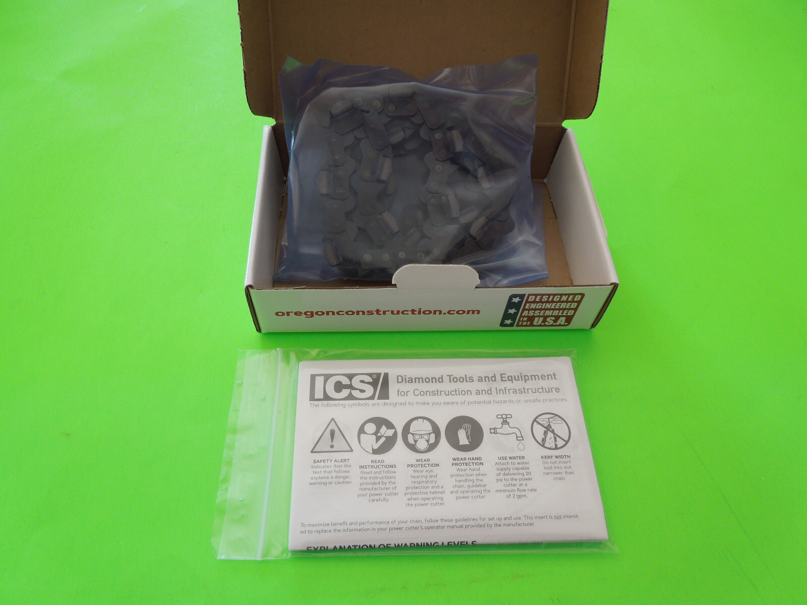 ICS Force 3 Diamond Concrete Cutting Chain 14″ part 584292 with 64DL 35cm/14in