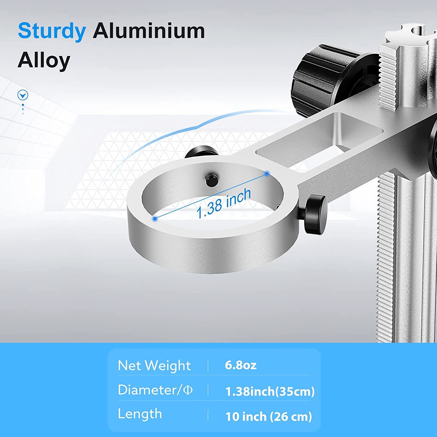 26cm Universal Digital Microscope Stand Adjustable Holder for TOMLOV DM202 pro
