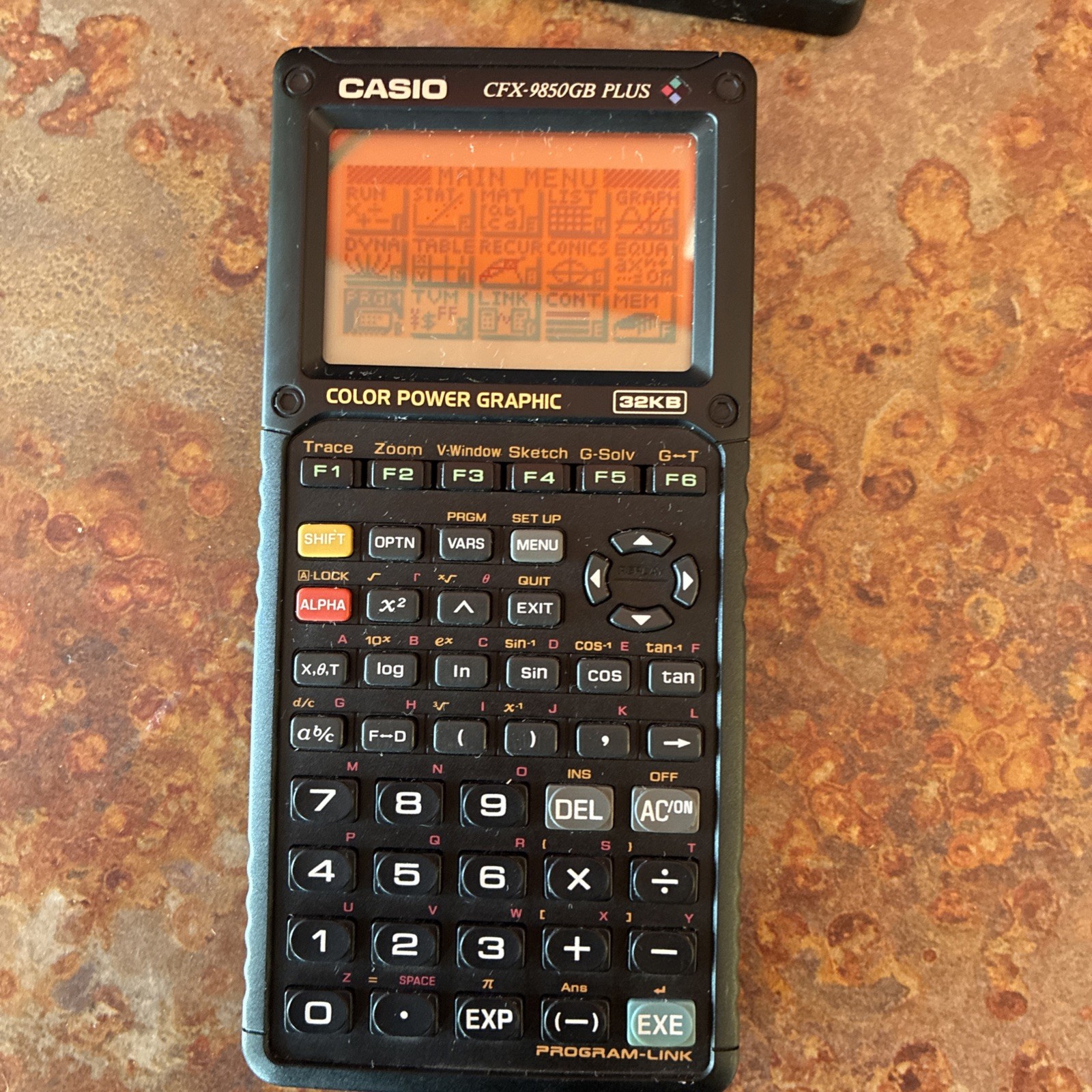 Casio CFX-9850G 32KB Calculator W/Slide Case – Tested & Works