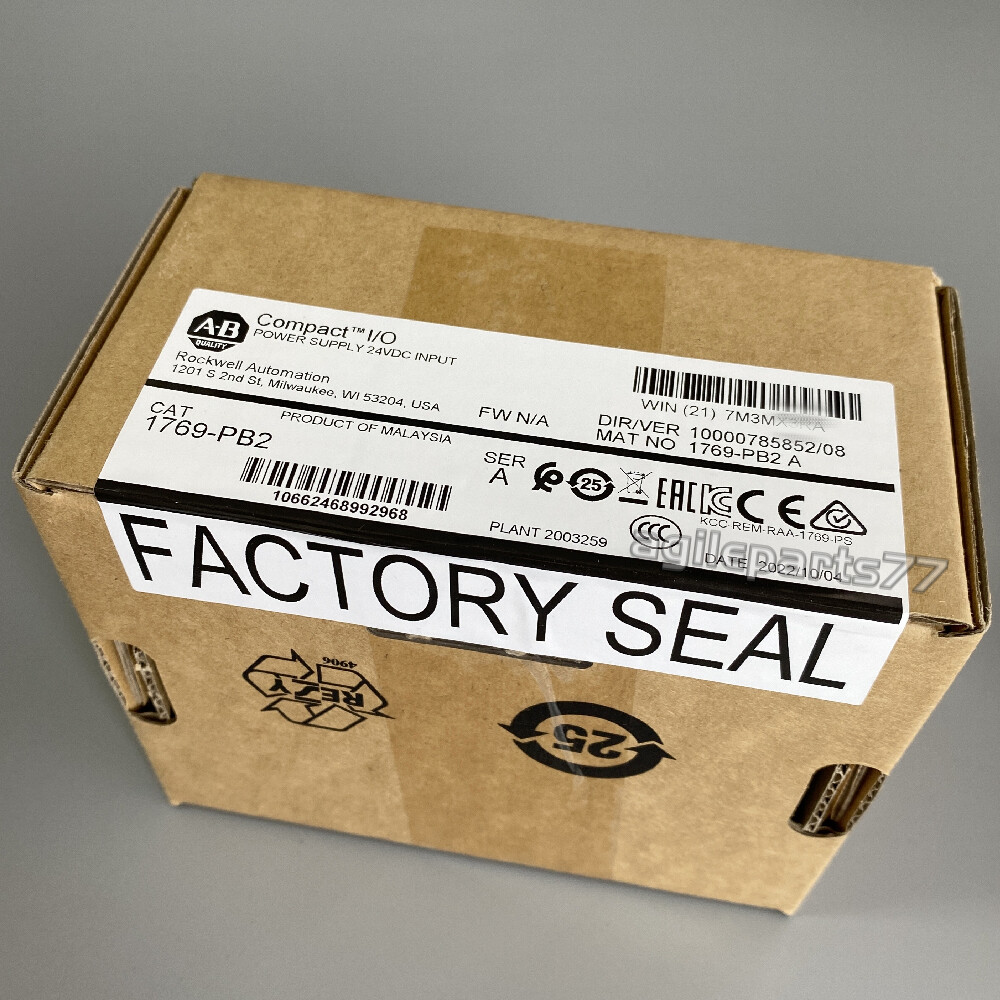 Allen-Bradley 1769-PB2 CompactLogix DC 2A/0.8A Power Supply 1769PB2 New Sealed
