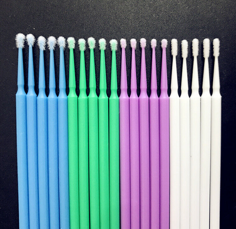 100 Pcs Dental Disposable Micro Brush Tooth Applicators Tips 1.2/1.5/2.0/2.5mm