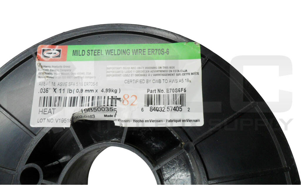 NEW HARRIS E70S6F5 MILD STEEL WELDING WIRE 0.35″ APPROX 10LB