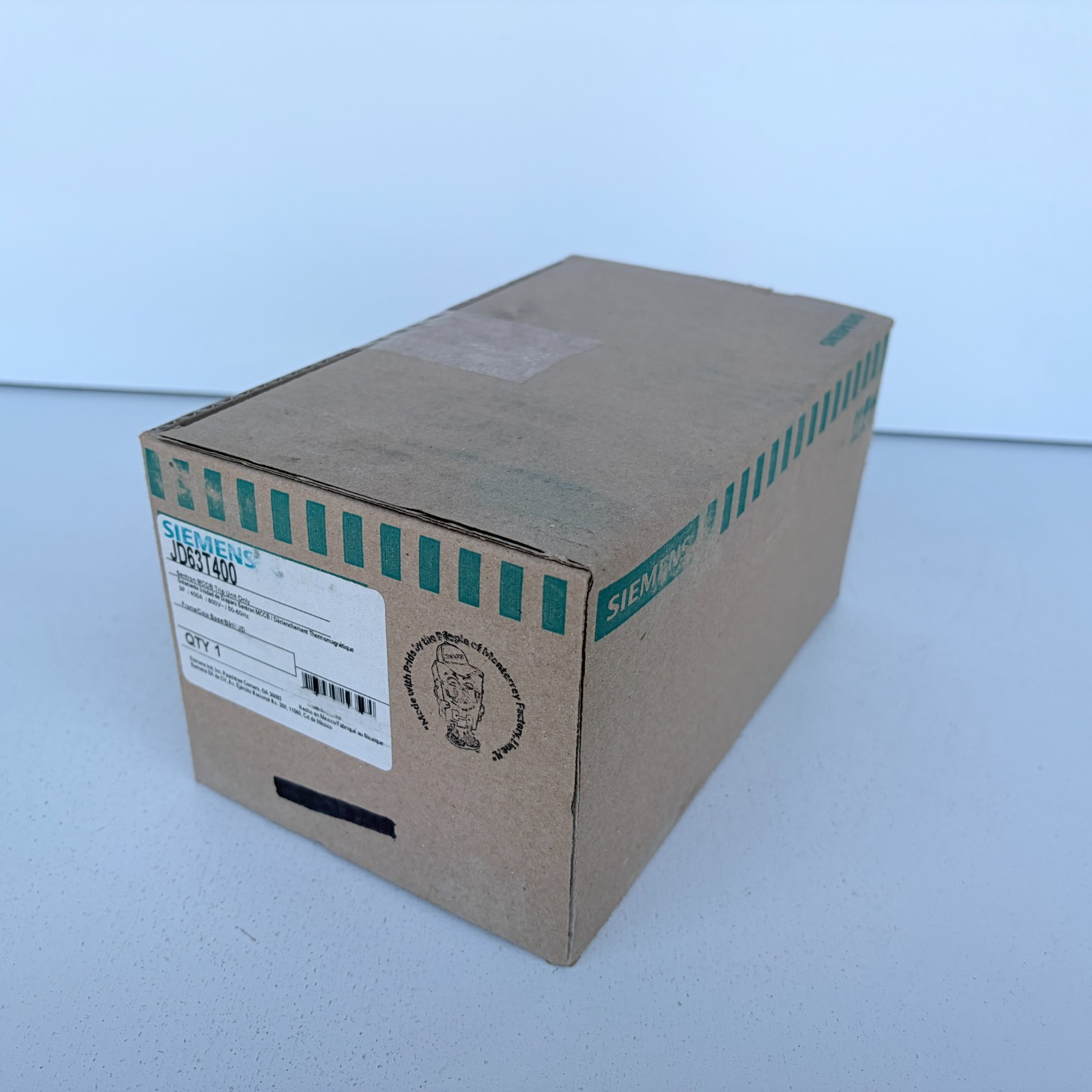 SIEMENS JD63T400 3 Pole 400 AMP Type JD LD SENTRON Breaker TRIP Unit