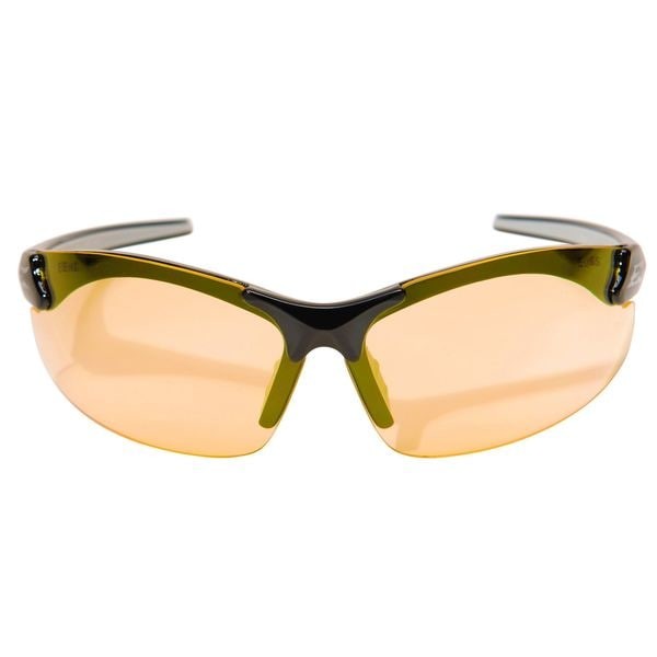 Edge Eyewear Dz114-G2 Zorge G2, Safety Glasses, Anti-Scratch, Amber Lens, Black