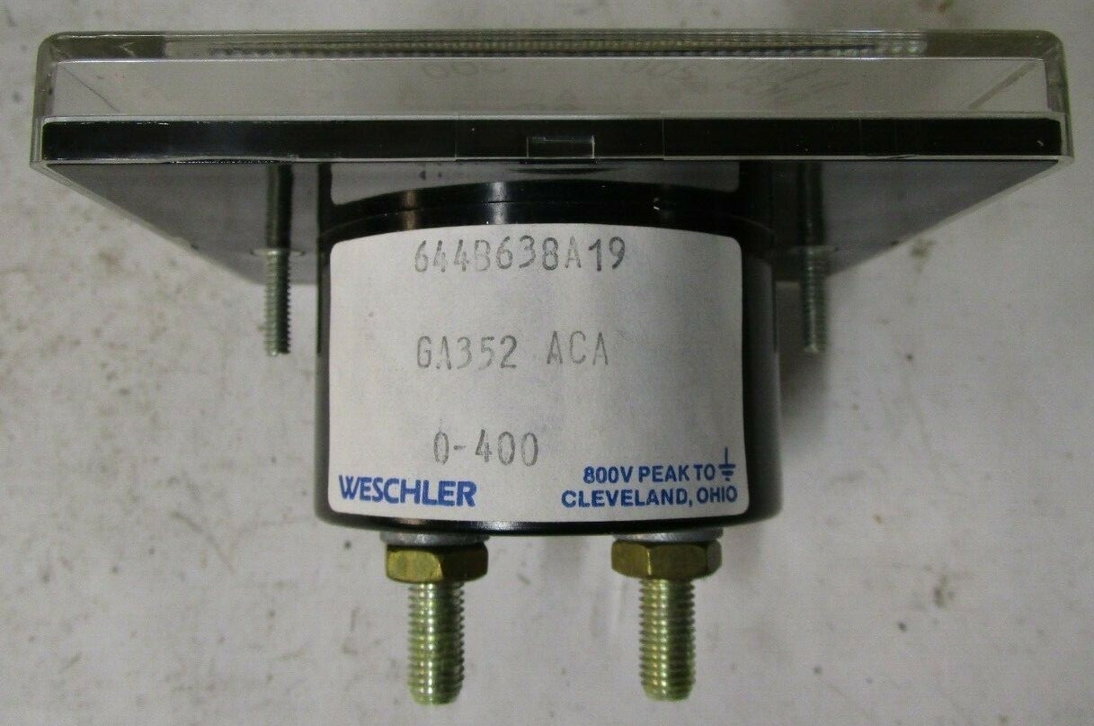 Weschler Instruments 644B638A19 0-400A Panel Meter