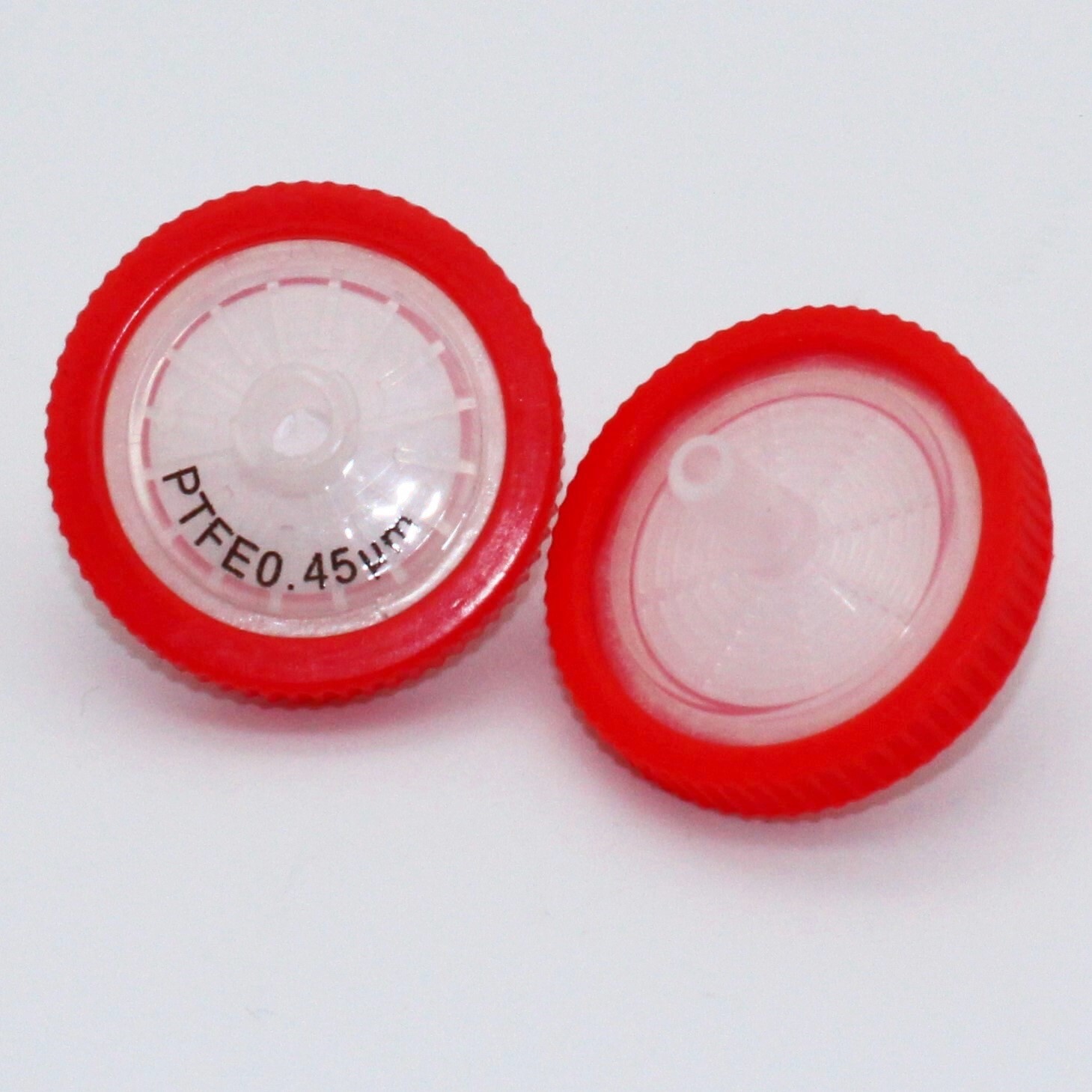 25mm PTFE Syringe Filter (0.22/0.45 um Pore Sizes, Non-sterile, 50/100 pieces)