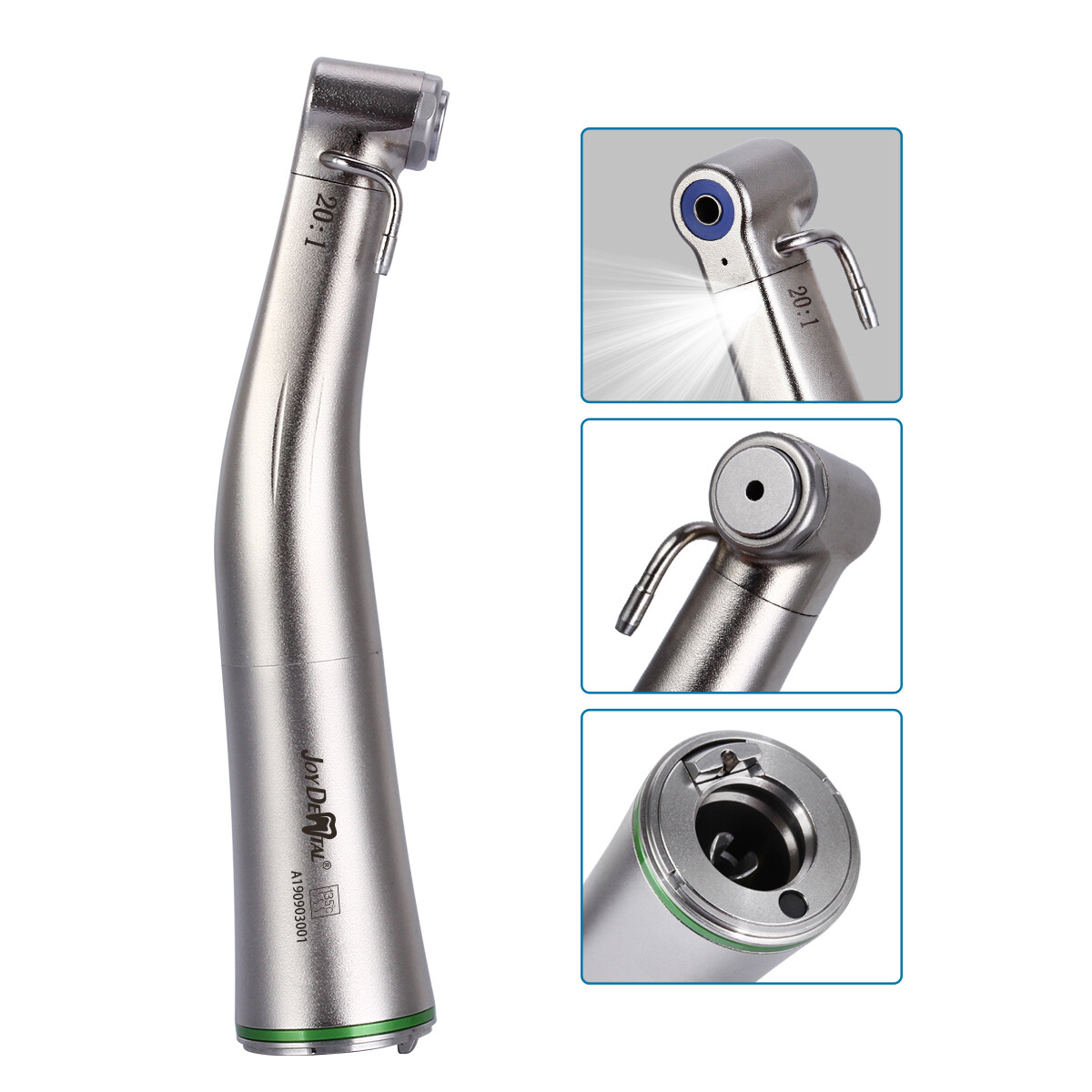 AZDENT Dental 1:1 1:5 20:1 LED Contra Angle Straight Handpiece E type