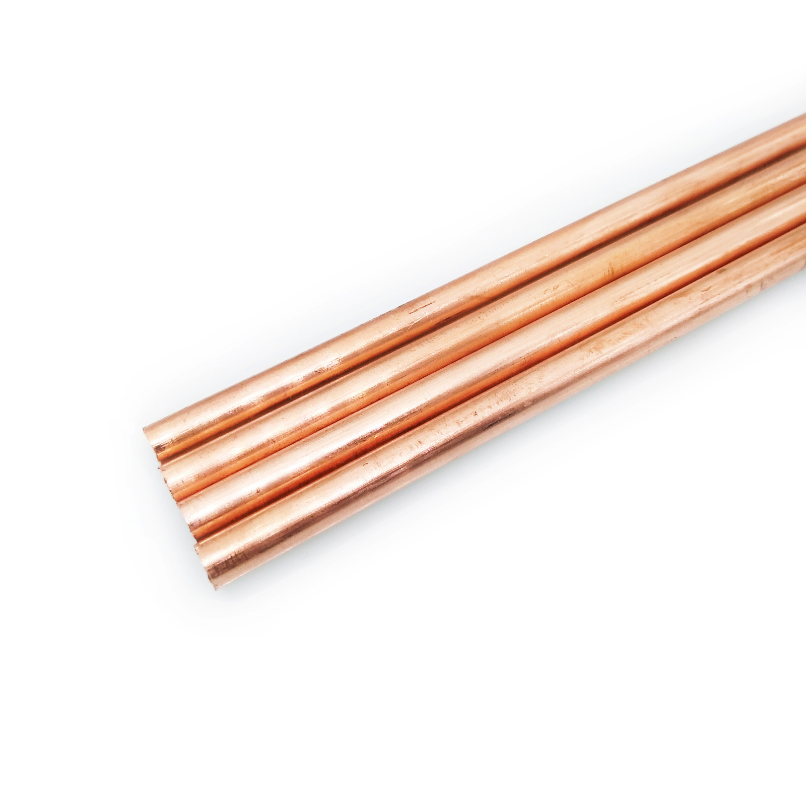 NJ STOCK 4pcs 6mm ±10% Dia. 9.85″ 99.9% Pure Copper T2 Cu Metal Rods Cylinder