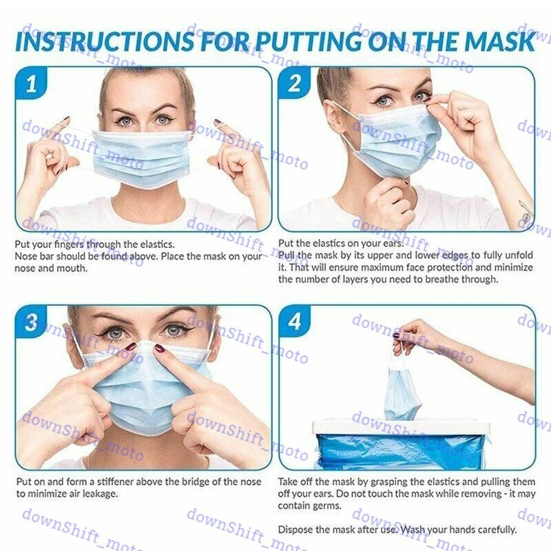 Disposable Face Mask 50 PCS PINK Non Medical 3-Ply Earloop Dust Cover Masks New